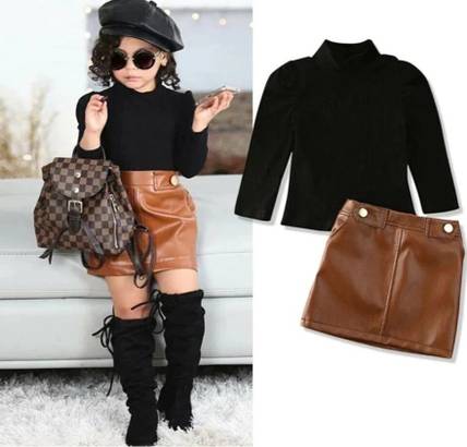 HIKUJ Baby Girls Party(Festive) Top Skirt