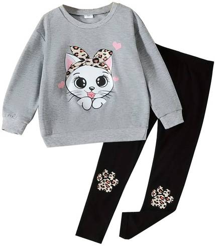 KEESOR Girls Casual Pullover Pant