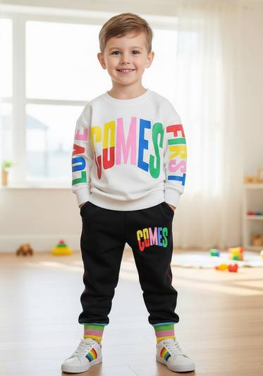 HIKUJ Boys Casual T-shirt Track Pants