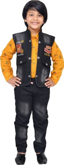 Kidzarea Boys Party(Festive) Shirt Jeans