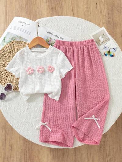 MAGNETE Girls Party(Festive) Top Pant