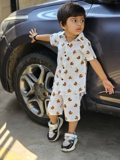 ALANTA Baby Boys Casual Shirt Shorts