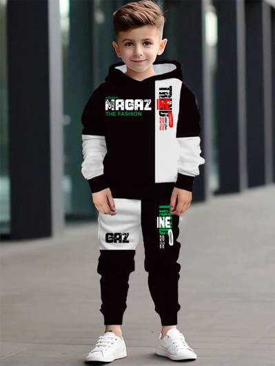 ड्रज़ी छोटे बच्चे और छोटी बच्ची कैज़ुअल टी-शर्ट ट्रैक पैंट