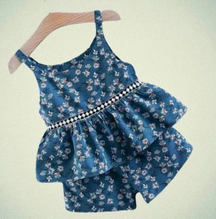 Royal View Girls Party(Festive) Top Shorts