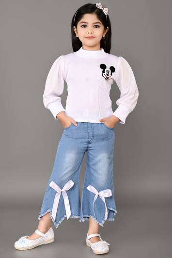 Sonia Mumbai Girls Party(Festive) Top Jeans