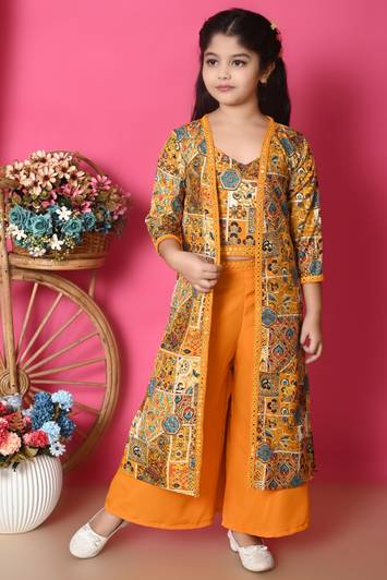 SPAMitude Girls Party(Festive) Top Pant, Jacket
