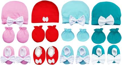KIDEEZGUILD... Baby Boys & Baby Girls Casual Cap Bootie, Mitten