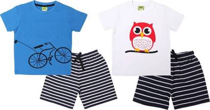 ShaishavWears Baby Boys Casual T-shirt Shorts