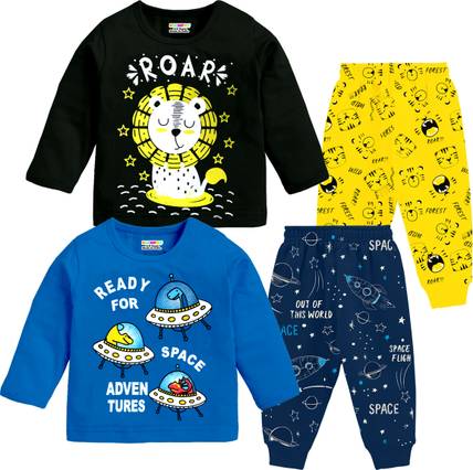 कुचीपू छोटे बच्चे कैज़ुअल टी-शर्ट ट्रैक पैंट