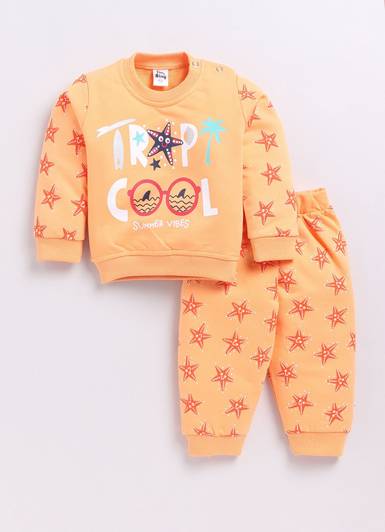 TINY BINY Boys & Girls Casual Sweatshirt Track Pants