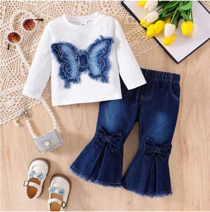 Desi Babe Girls Party(Festive) Jeans Top