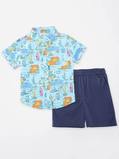 NautiNati Baby Boys Casual Shirt Shorts