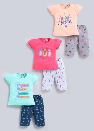 Mars Infiniti Baby Girls Casual Top Capri