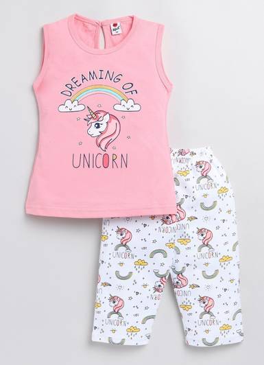 Mars Infiniti Baby Girls Casual Top Capri