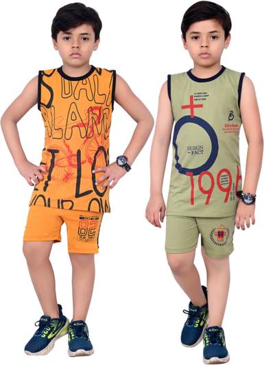 INDIA FASHION FAB Boys Casual Vest Shorts