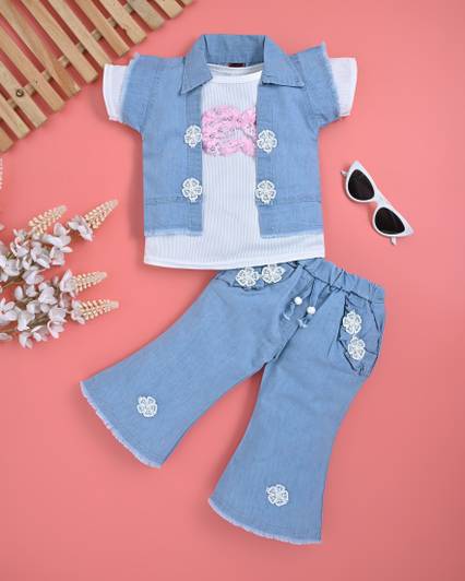 Mytex Baby Girls Party(Festive) Top Skirt