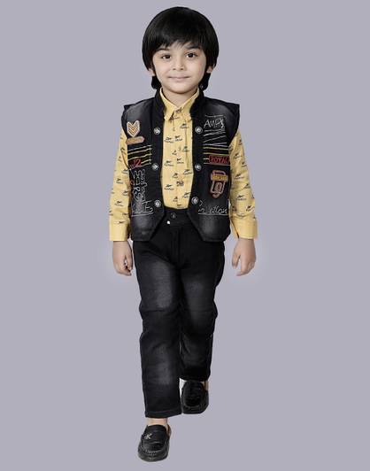 Good Doo Apparel's Boys Casual Shirt Jeans, Jacket
