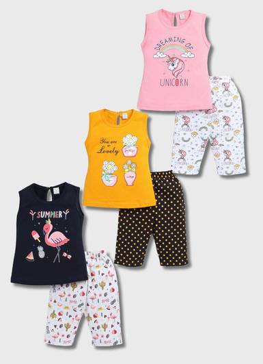 Mars Infiniti Baby Girls Casual Top Capri