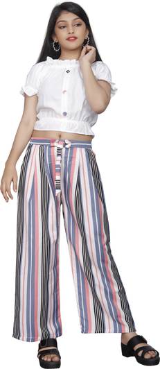vroxa creation Girls Casual Top Trouser