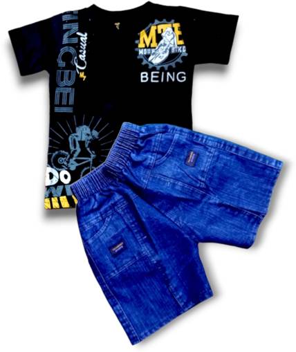 mahi creation Boys Casual T-shirt Shorts
