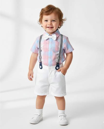 Freyora Baby Boys & Baby Girls Party(Festive) Shirt Shorts