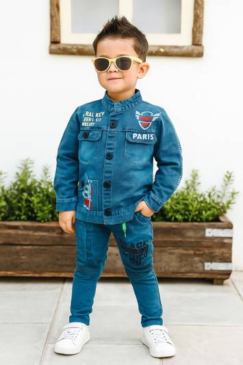 JILANI TRADERS Boys Casual Jacket Jeans