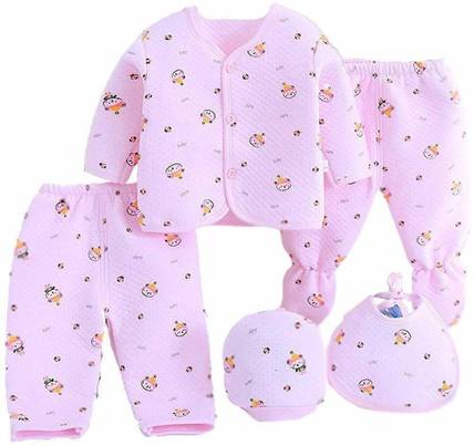 Kidsy Zilla Baby Boys & Baby Girls Casual Dress Pyjama, Bootie, Bib, Cap, Top