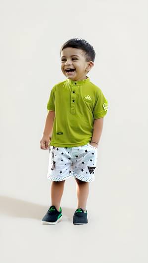 THE LALCOLLECTION KIDSWEAR Boys Party(Festive) T-shirt Shorts