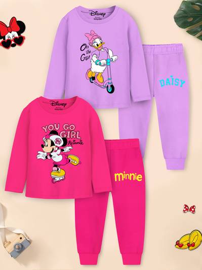 DISNEY BY MISS & CHIEF Girls Minnie Casual T-shirt Pyjama