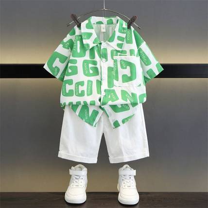 THE VIBES BOOK Baby Boys Motu Patlu Casual Shirt Shorts