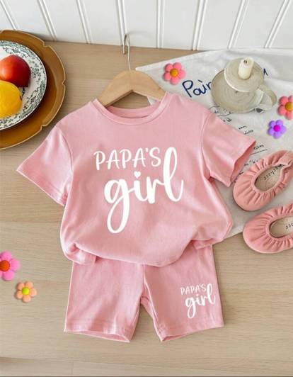 Blary FASHION PLANET Girls Casual T-shirt Shorts