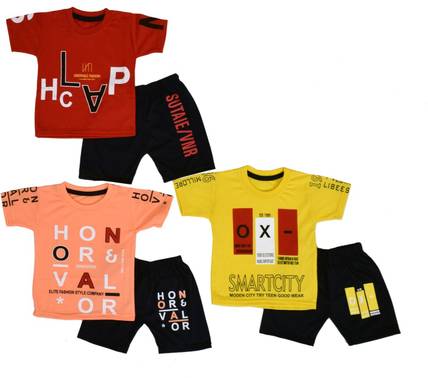 DIAMOND EXPORTER Baby Boys Casual T-shirt Track Pants