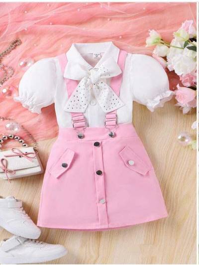 Delta Fashion Baby Girls Party(Festive) Top Skirt