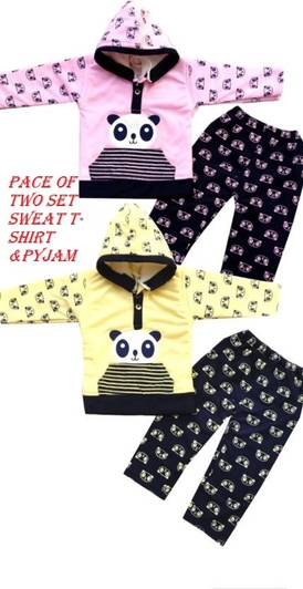 SHINING4 Baby Boys & Baby Girls Party(Festive) T-shirt Pyjama