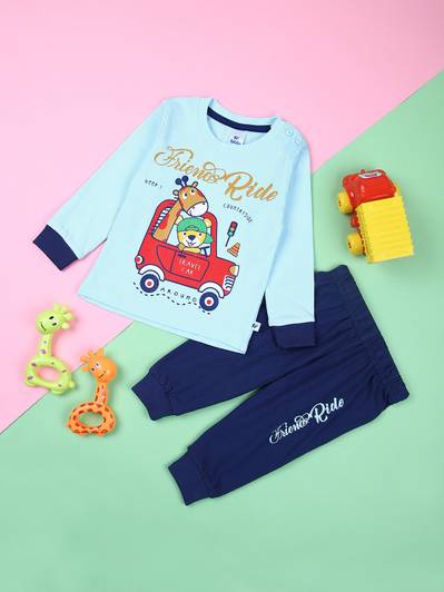 V-MART Baby Boys Casual T-shirt Pyjama
