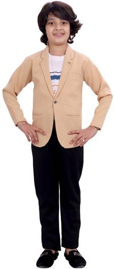 jas couture Boys Casual Blazer Blazer, Trouser, Belt