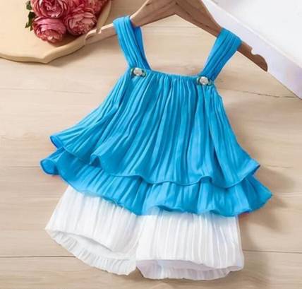 HR Fashions Baby Girls Party(Festive) Top Shorts