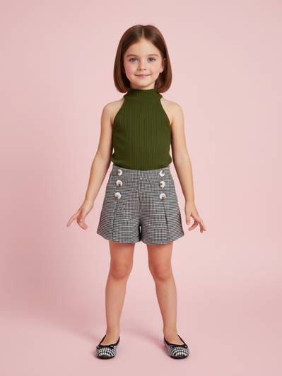 DEL LUNA Baby Girls Casual Top Skirt