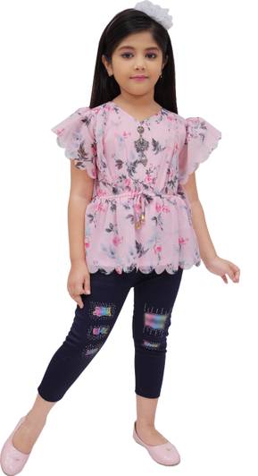 ROUNAK CREATION Girls Casual Capri Top