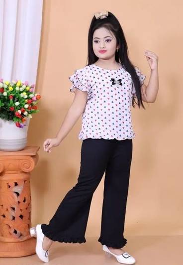 SK JJ DRESSES Girls Below Knee Festive/Wedding Dress