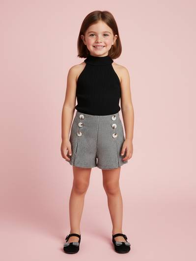 DEL LUNA Baby Girls Casual Top Skirt
