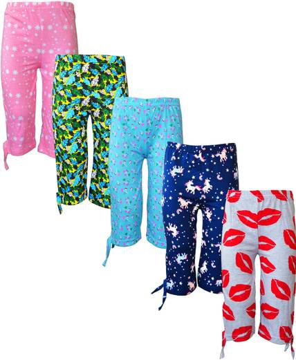 Eazy Trendz Capri For Girls Casual Printed Pure Cotton