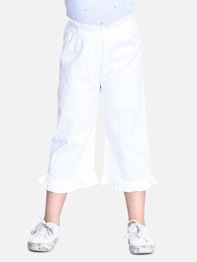 CUTIEKINS Capri For Girls Casual Solid Lycra Blend