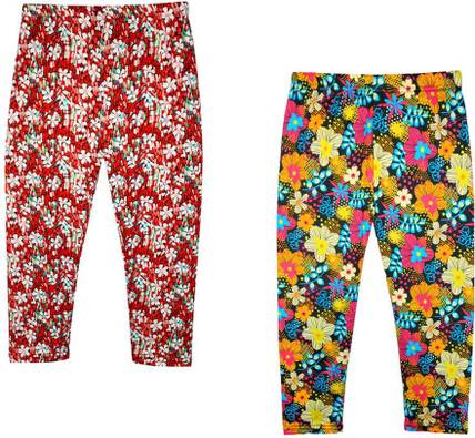 KAVYA Capri For Girls Casual Printed Polyester Blend