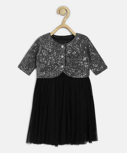 Bella Moda Girls Midi/Knee Length Party Dress