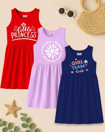 Kuchipoo Girls Midi/Knee Length Casual Dress