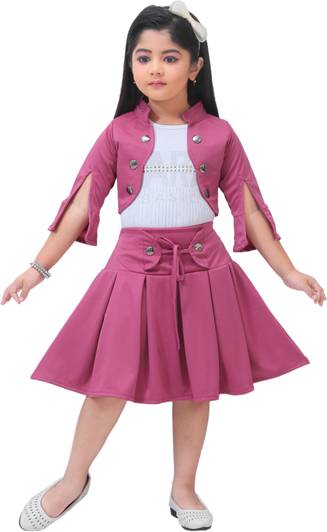 Rimi Garments Girls Midi/Knee Length Casual Dress