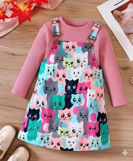 Ayesha Fashion Indi Baby Girls Above Knee Casual Dress