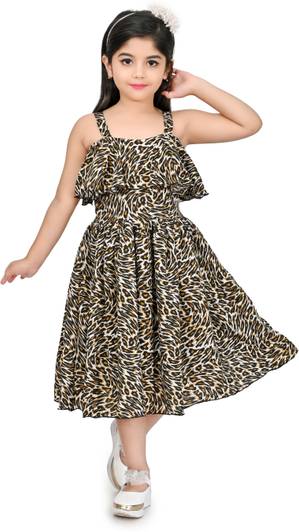 SPAMitude Indi Girls Midi/Knee Length Casual Dress