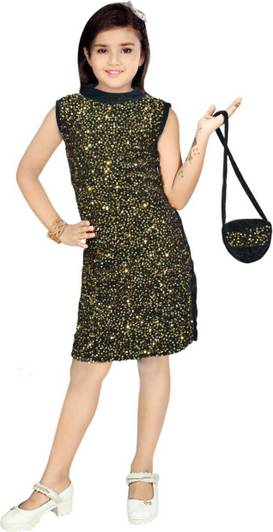 DADDYZ Girls Midi/Knee Length Casual Dress